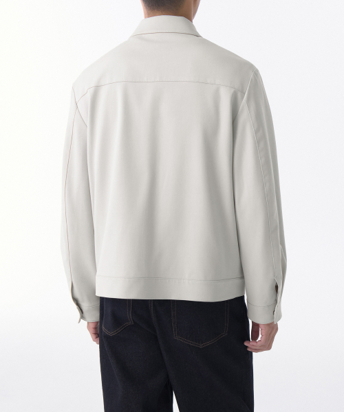 MUSINSA STANDARD（ムシンサスタンダード）の「リラックスドミニマルジャケット [ダスティクリーム]（ブルゾン・メンズ・その他・MEDIUM/LARGE/X-LARGE/XX-LARGE）」の6枚目の写真