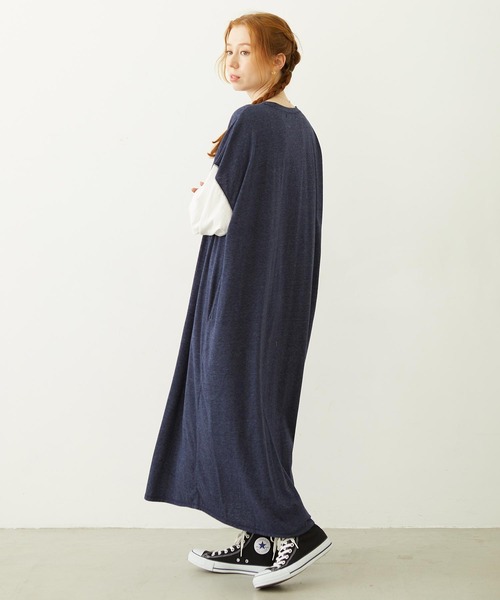 MILKFED.(ミルクフェド)の「COLLEGE LOGO LONG DRESS(ワンピース・レディース・ブラック/ブラウン/ネイビー・ONE SIZE)」の12枚目の写真