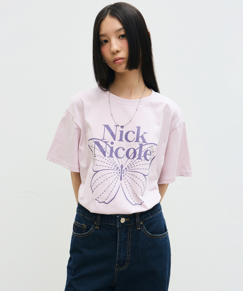 NICK&NICOLE（ニックアンドニコール）の「BIG BUTTERFLY SLEEVE TOP_PUPPLE VIOLET（Tシャツ/カットソー・レディース・その他・FREE）」の2枚目の写真