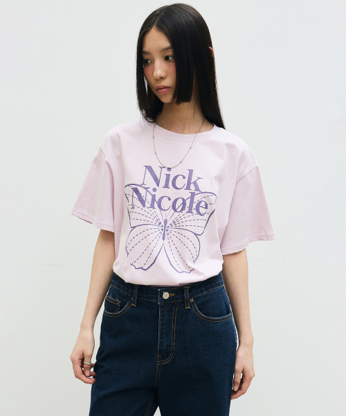 NICK&NICOLE（ニックアンドニコール）の「BIG BUTTERFLY SLEEVE TOP_PUPPLE VIOLET（Tシャツ/カットソー・レディース・その他・FREE）」の3枚目の写真