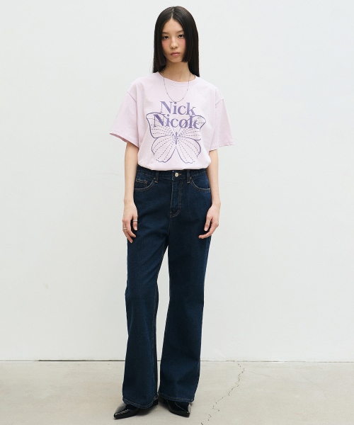 NICK&NICOLE（ニックアンドニコール）の「BIG BUTTERFLY SLEEVE TOP_PUPPLE VIOLET（Tシャツ/カットソー・レディース・その他・FREE）」の4枚目の写真