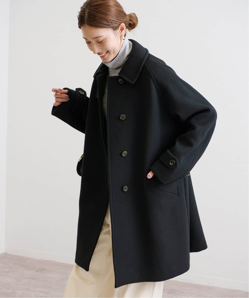 FRAMeWORK（フレームワーク）の「≪追加≫ラムウールMIXシャルムバルカラーコート 2（ステンカラーコート・レディース・グレー/ブラック/チャコールグレー/ネイビー・38/36）」の15枚目の写真