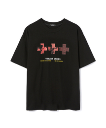 DNSR（ディーエヌエスアール）の「Violent T-Shirt Red Black（Tシャツ/カットソー）」