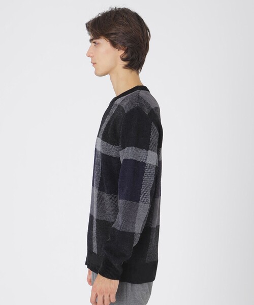 セール】フェザークレストブリッジチェックニット（ニット/セーター