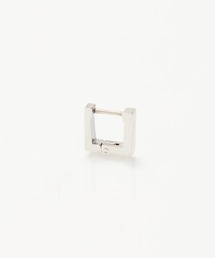【金属アレルギー対応】ストレートワンタッチフープピアス/サージカルステンレス(片耳)