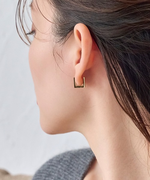 Phoebe（フィービィー）の「【金属アレルギー対応】ストレートワンタッチフープピアス/サージカルステンレス（片耳）（ピアス（片耳用）・レディース・シルバー系2/ゴールド系1/シルバー系1/ゴールド系2・FREE）」の22枚目の写真