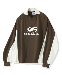 FILLUMINATE（フィルミネイト）の「Symbol Logo Collar Jersey Long Sleeve-Brown（Tシャツ/カットソー・メンズ）」