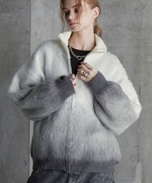 【SERACE】Loose shaggy gradation drivers knit / ルーズシャギーグラデーションドライバーズニット