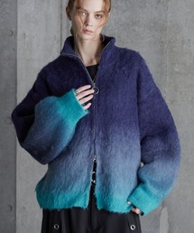 【SERACE】Loose shaggy gradation drivers knit / ルーズシャギーグラデーションドライバーズニット