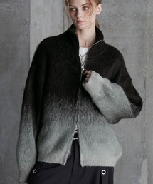 【SERACE】Loose shaggy gradation drivers knit / ルーズシャギーグラデーションドライバーズニット