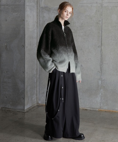 SERACE】Loose shaggy gradation drivers knit / ルーズシャギー