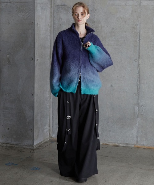 SERACE】Loose shaggy gradation drivers knit / ルーズシャギー