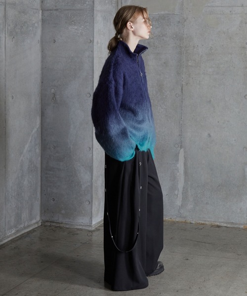 SERACE】Loose shaggy gradation drivers knit / ルーズシャギー