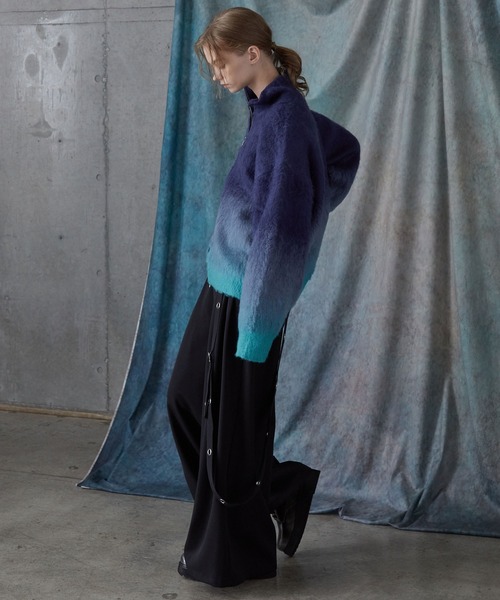 SERACE】Loose shaggy gradation drivers knit / ルーズシャギー