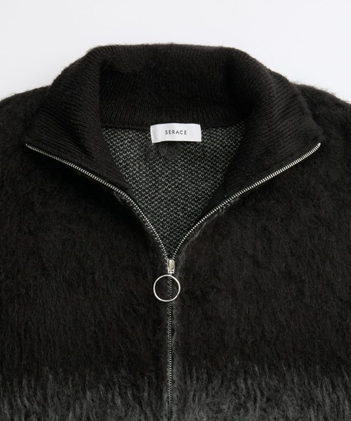 SERACE】Loose shaggy gradation drivers knit / ルーズシャギー