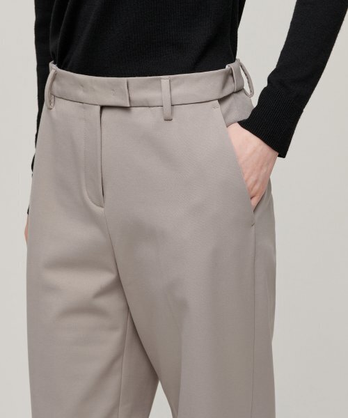 MUSINSA STANDARD WOMAN（ムシンサスタンダードウーマン）の「ウィメンズヘビーウェイト裏起毛ワイドヒドゥンバンディングスラックス[ライトベージュ]（スラックス・レディース・その他・34/32/30/31/24/25/26/27/28/29）」の4枚目の写真