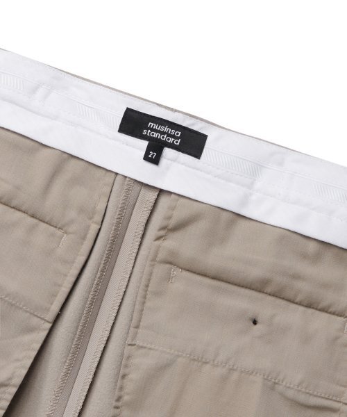 MUSINSA STANDARD WOMAN（ムシンサスタンダードウーマン）の「ウィメンズヘビーウェイト裏起毛ワイドヒドゥンバンディングスラックス[ライトベージュ]（スラックス・レディース・その他・34/32/30/31/24/25/26/27/28/29）」の6枚目の写真