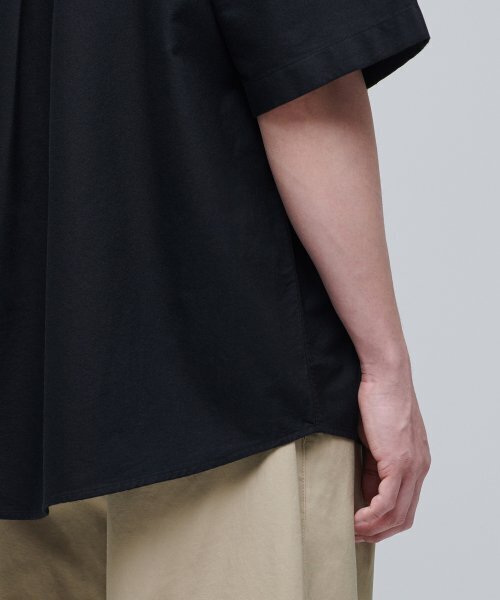 MUSINSA STANDARD（ムシンサスタンダード）の「特大オックスフォード半袖シャツ[ブラック]（シャツ/ブラウス・メンズ・その他・SMALL/MEDIUM/LARGE/X-LARGE/XX-LARGE）」の12枚目の写真