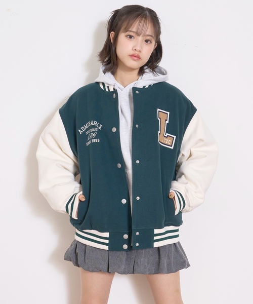 LOVETOXIC（ラブトキシック）の「裏キルトスタジャン（スタジャン・キッズ・ブラック/トップグレー/ネイビー/グリーン・M:150cm/L:160cm/S:140cm）」の10枚目の写真