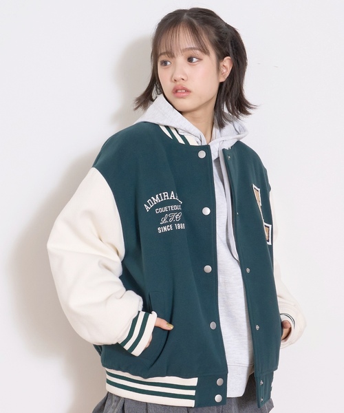 LOVETOXIC（ラブトキシック）の「裏キルトスタジャン（スタジャン・キッズ・ブラック/トップグレー/ネイビー/グリーン・M:150cm/L:160cm/S:140cm）」の9枚目の写真