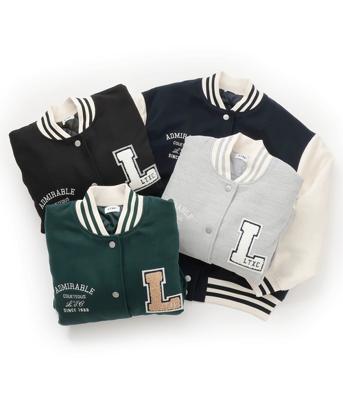 LOVETOXIC（ラブトキシック）の「裏キルトスタジャン（スタジャン・キッズ・ブラック/トップグレー/ネイビー/グリーン・M:150cm/L:160cm/S:140cm）」の18枚目の写真