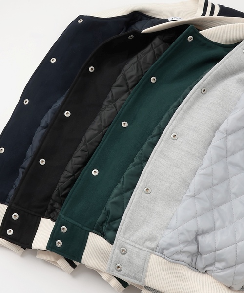 LOVETOXIC（ラブトキシック）の「裏キルトスタジャン（スタジャン・キッズ・ブラック/トップグレー/ネイビー/グリーン・M:150cm/L:160cm/S:140cm）」の21枚目の写真