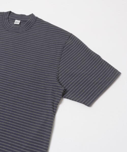 ES.1(エスアイ)の「ES.1 Border SS T-shirts(Tシャツ/カットソー・メンズ・ブラック/ネイビー・LARGE/MEDIUM/X-LARGE)」の4枚目の写真