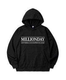 MILLION Simple LOGO Heavy Jersey Hoodie
