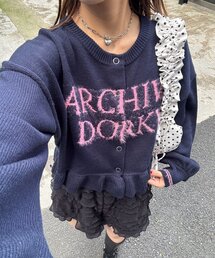 CIAOPANIC | シャギー配色ロゴフリルニットカーディガン(カーディガン/ボレロ)