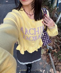 レディースのトップス（イエロー/黄色系・フリル）ファッション通販