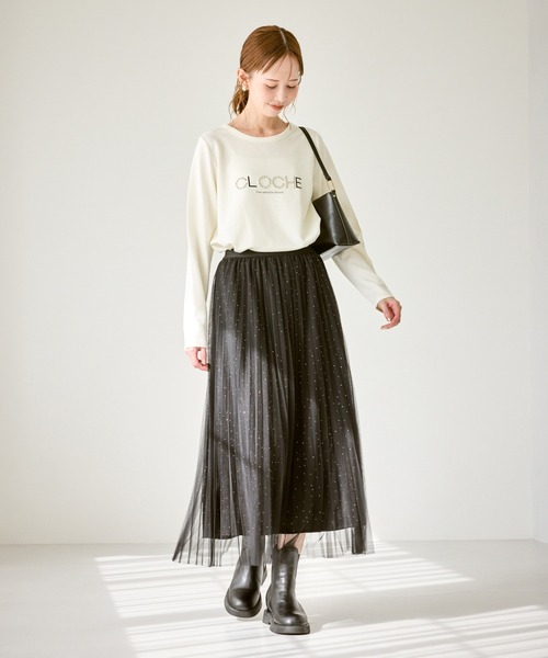 ROPE' PICNIC(ロペピクニック)の「【emur/エミュール】サーモジャージロゴプルオーバー(Tシャツ/カットソー・レディース・ブラック/オフホワイト・38)」の20枚目の写真