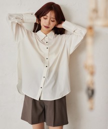 mysty woman | ラウンドヘムレギュラーカラーシャツ 634889(シャツ/ブラウス)