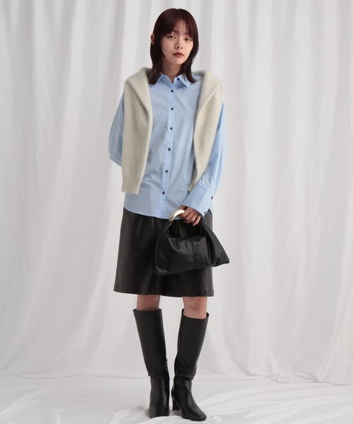 ラウンドヘムレギュラーカラーシャツ 634889（シャツ/ブラウス