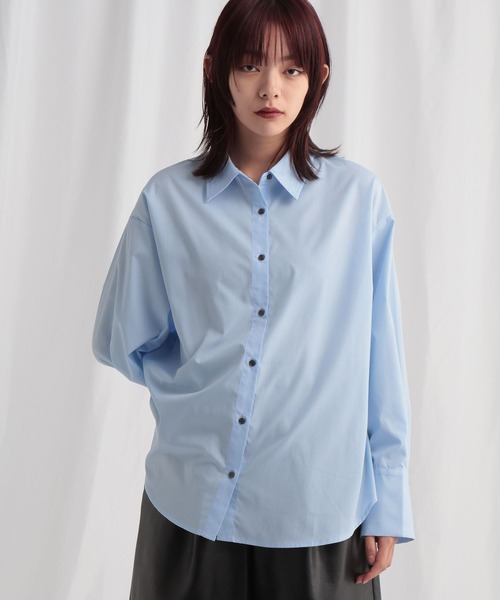 ラウンドヘムレギュラーカラーシャツ 634889（シャツ/ブラウス