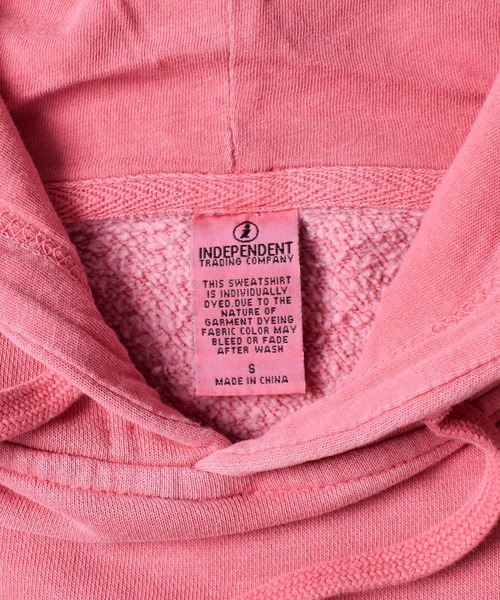 INDEPENDENT(インディペンデント)の「【PH3】【INDEPENDENT/インディペンデント】Unisex Pigment Dye Pullover Hood PRM4500(パーカー・メンズ・ブルー系その他/レッド系その他/ピンク系その他・SMALL/LARGE)」の8枚目の写真