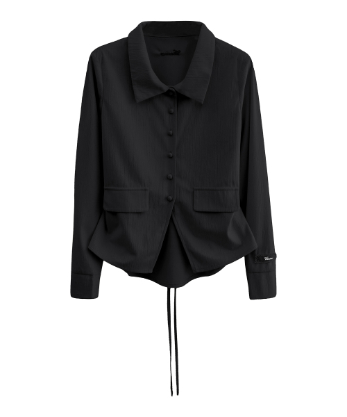 Vivacious(ビバシャス)の「Belle Etage Shirt_2Colors(シャツ/ブラウス・レディース・ブラック/クリーム・SMALL/MEDIUM)」の7枚目の写真