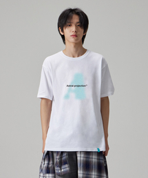 [ビッグエイ]コットンルーズフィット半袖Tシャツ_ホワイト