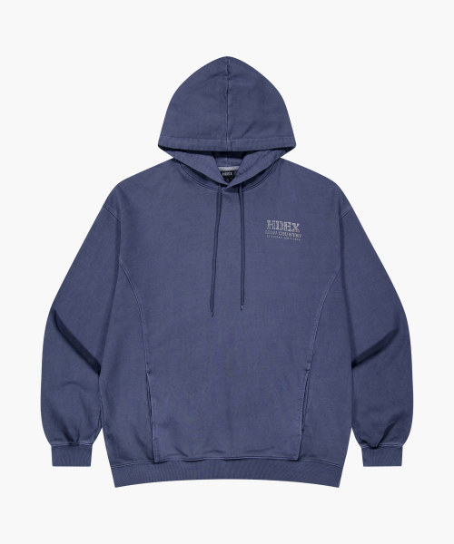 HDEX（エイチデックス）の「コアスモールロゴピグメントフードパーカー (ネイビー)（パーカー・メンズ・ネイビー・MEDIUM/LARGE/X-LARGE/2XL）」の2枚目の写真