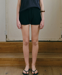 Summer knit shorts (black)