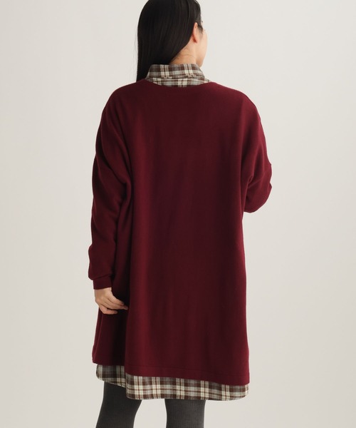 studio CLIP（スタディオクリップ）の「【daily CLIP】フェードネルシャツワンピース（シャツワンピース・レディース・ネイビー/ブラウン・FREE）」の4枚目の写真