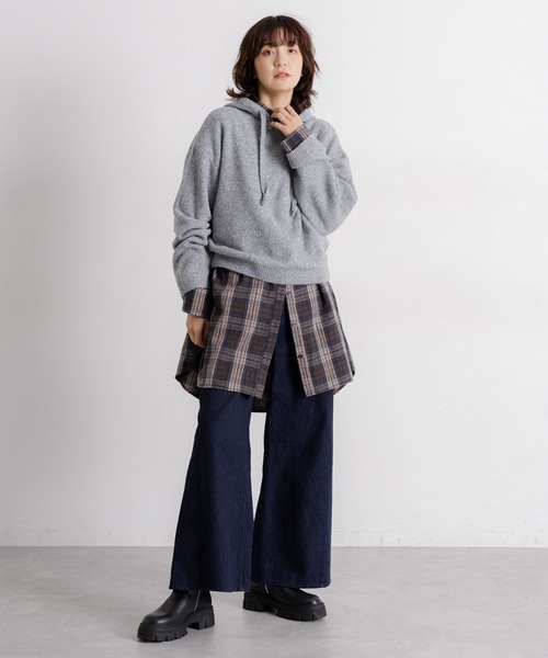 studio CLIP（スタディオクリップ）の「【daily CLIP】フェードネルシャツワンピース（シャツワンピース・レディース・ネイビー/ブラウン・FREE）」の22枚目の写真