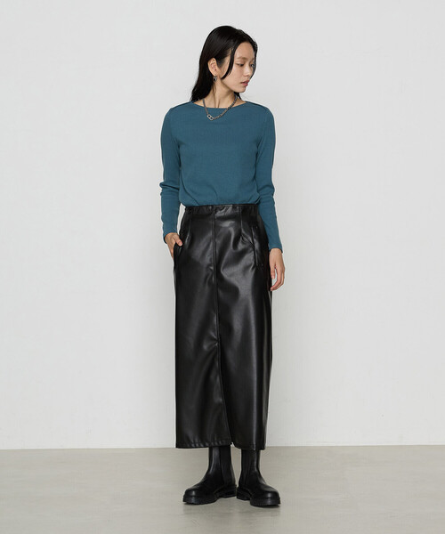 COMME CA(コムサ)の「〔 Sサイズ 〕 ラグウォーム リブ プルオーバー(Tシャツ/カットソー・レディース・ブラック/オフホワイト・5号)」の14枚目の写真