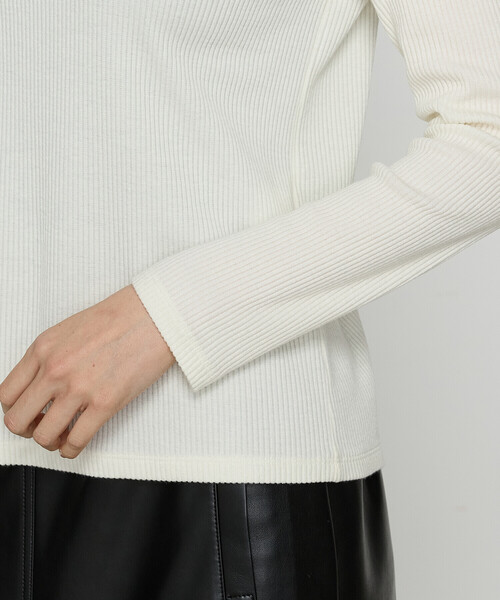 COMME CA(コムサ)の「〔 Sサイズ 〕 ラグウォーム リブ プルオーバー(Tシャツ/カットソー・レディース・ブラック/オフホワイト・5号)」の8枚目の写真