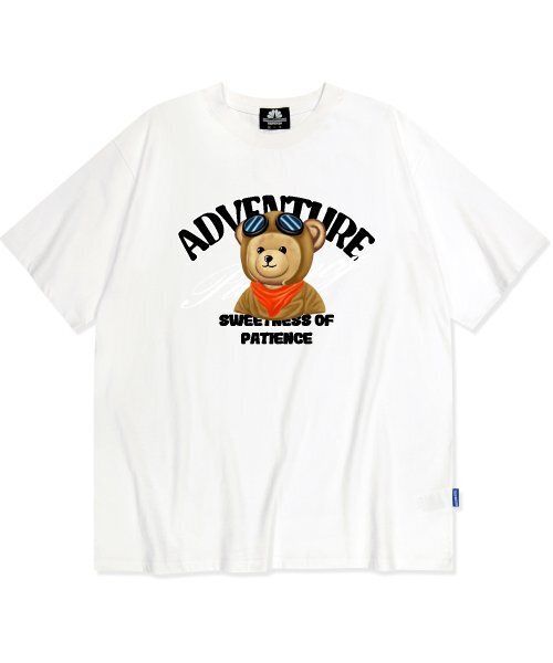 TRIPSHION(トリップション)の「パイロットベアグラフィックTシャツ - ホワイト(Tシャツ/カットソー・メンズ・その他・LARGE/MEDIUM/X-LARGE)」の1枚目の写真