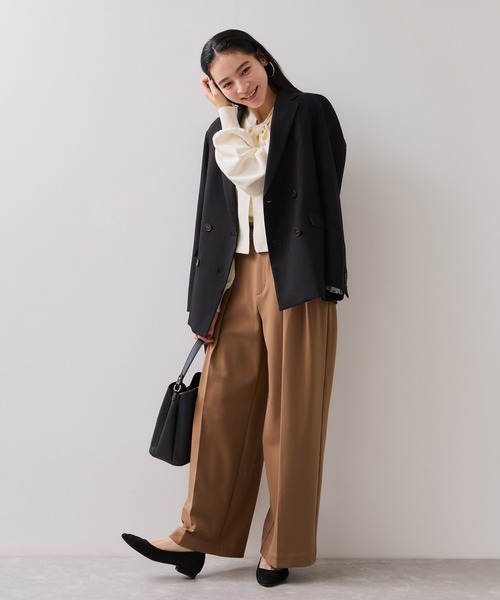 VIS（ビス）の「ニットリボン付きプルオーバー（ニット/セーター・レディース・オフホワイト/ブラック/ブルー系その他・FREE）」の10枚目の写真