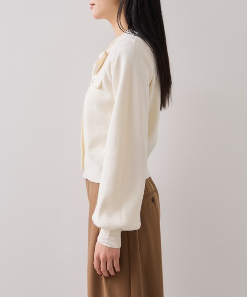 VIS（ビス）の「ニットリボン付きプルオーバー（ニット/セーター・レディース・オフホワイト/ブラック/ブルー系その他・FREE）」の22枚目の写真