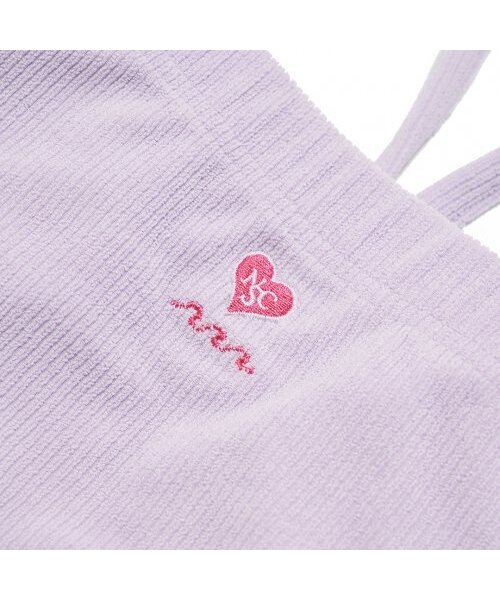 NAKED SURF CLUB（ネイキッドサーフクラブ）の「テリーシャーリングホルターチューブトップ（パープル）（Tシャツ/カットソー・レディース・ライトパープル・FREE）」の4枚目の写真