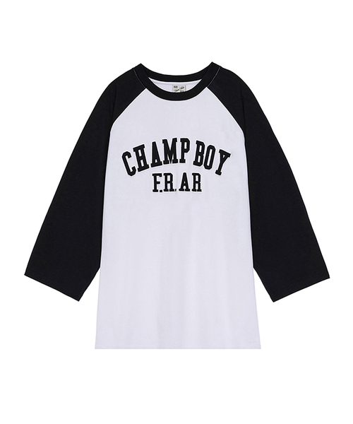 FROM ARLES(フロムアルル)の「90S スケーター ラグラン Tシャツ / ブラック(Tシャツ/カットソー・メンズ・ブラック・MEDIUM/LARGE)」の1枚目の写真
