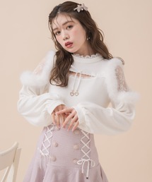 couture BY ROJITA | ファーショルダートップス(Tシャツ/カットソー)