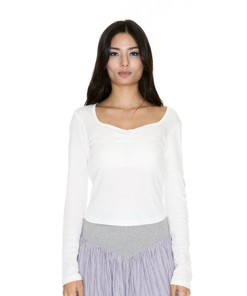 SETSETSET(セットセットセット)の「HERAT NECK T-SHIRT WITH SEASHELL WHITE(Tシャツ/カットソー・レディース・その他・FREE)」の1枚目の写真